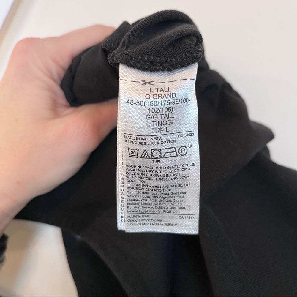 Gap Maxi Dress Large Tall Womens Solid Black Sleeveless - Picture 6 of 6